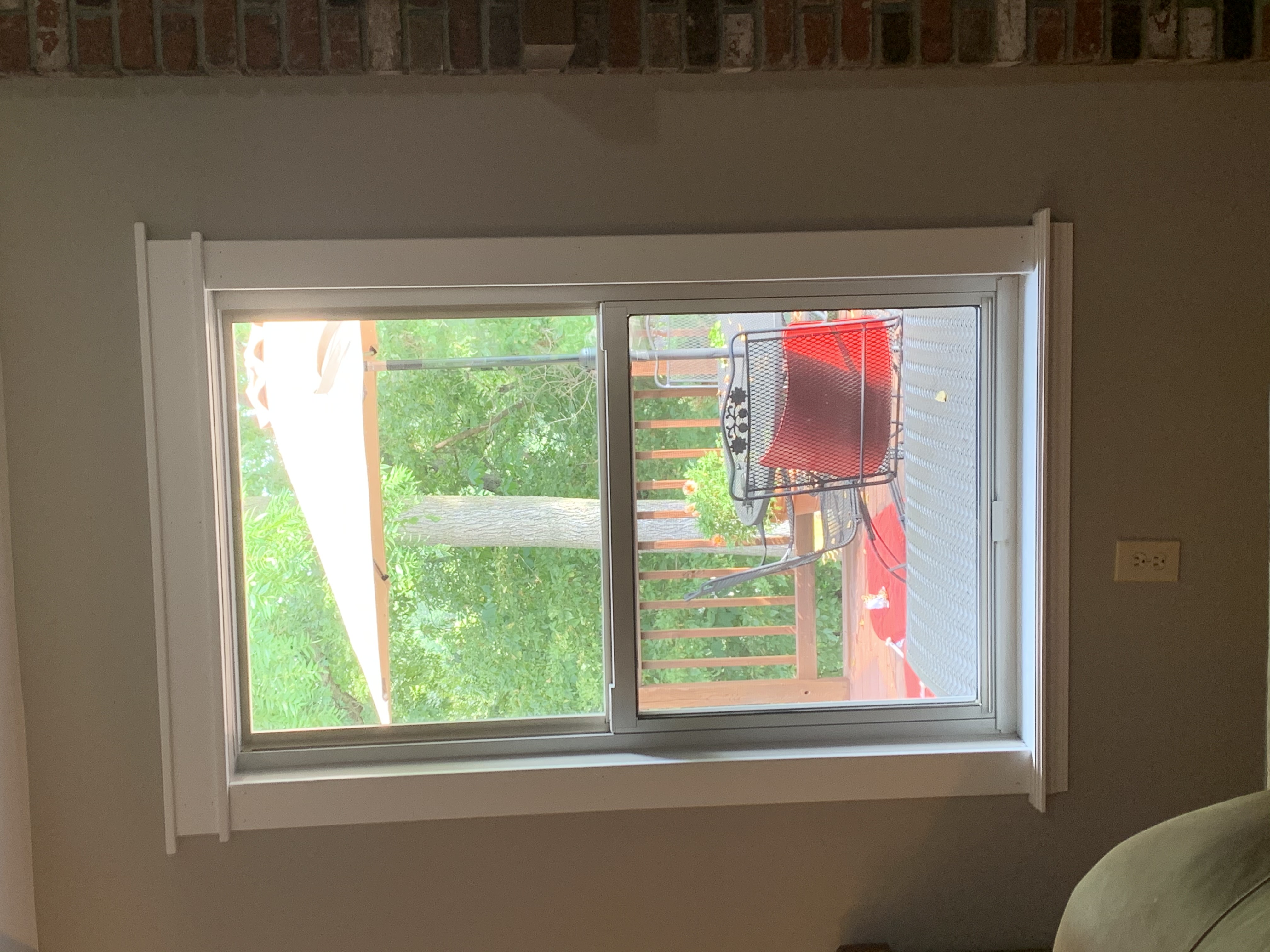 Window trim and new sills